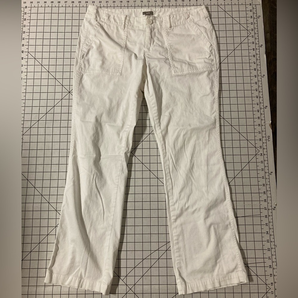 J. Jill Women’s Size 12 Petite White Stretch Chino Pants